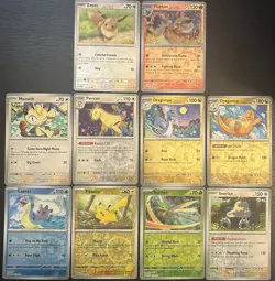 Pokemon 151 Reverse Holo Lot Pikachu Eevee Flareon Dragonite Snorlax Lapras NM - Image 1