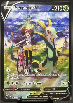 Serperior V TG13/TG30 SWSH12 Silver Tempest Ultra Rare Full Art Holo Pokemon TCG - Image 1