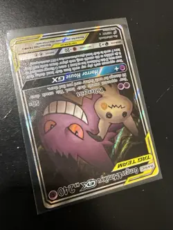 Pokemon S&M Team Up Gengar & Mimikyu GX 165/181 Alt Art Tag Team English (REAL) - Image 4