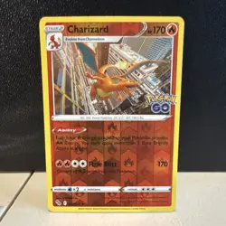 Pokemon Charizard Reverse Holo 010/078 GO Holo Rare 170 HP 2022 English 20 - Image 1