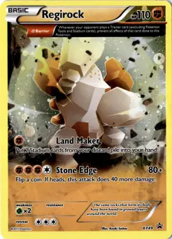 2015 XY Black Star Promo Regirock XY49 Holo Rare NM Pokemon TCG - Image 1