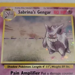 Pokemon Sabrina's Gengar Gym Challenge 14/132 Holo Rare Wizards of the Coast - Image 3