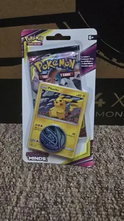 Pokemon Sun & Moon Unified Minds Checklane Blister w/ Pikachu Promo Sealed - Image 1