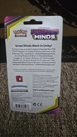 Pokemon Sun & Moon Unified Minds Checklane Blister w/ Pikachu Promo Sealed - Image 2