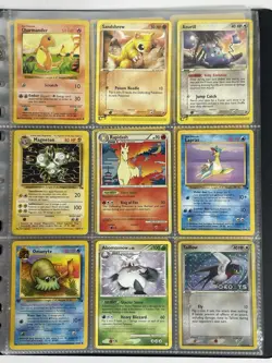 Pokemon Card Collection VTG Binder Holo Rare WoTC Rapidash Charmander Lapras - Image 1