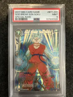 God Break Son Goku PSA 9 BT1-031 SPR Dragon Ball Super Card Game DBS - Image 1