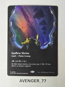 Magic The Gathering MTG Godless Shrine #0280 FOIL Edge of Eternities NM - Image 1