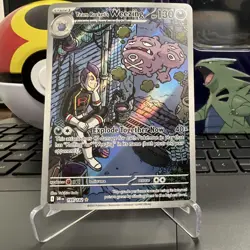 Pokemon Team Rocket's Weezing 199/182 SV10 Destined Rivals Illustration Rare Ho… - Image 1