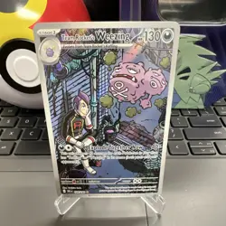 Pokemon Team Rocket's Weezing 199/182 SV10 Destined Rivals Illustration Rare Ho… - Image 2