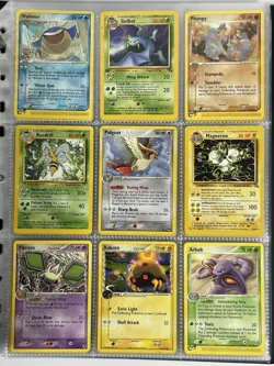 Pokemon Card Collection VTG Binder Holo Rare 1st E-Reader WoTC Pidgeot Kabuto - Image 1