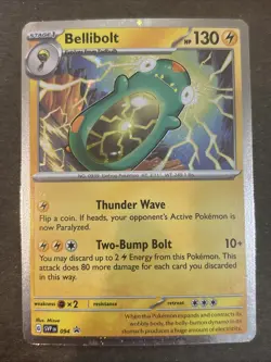 Bellibolt 094 Scarlet & Violet Black Star Promo Cosmos Holo Pokemon TCG LP - Image 1