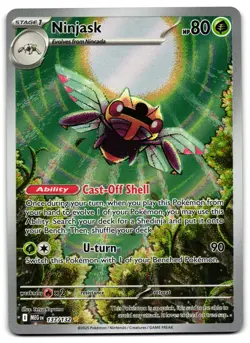 Ninjask 137/132 - Mega Evolution Illustration Rare Pokemon TCG - LP Card - Image 1