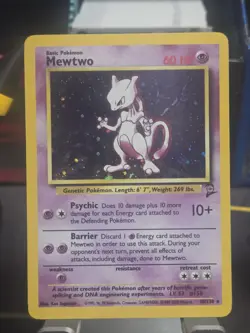 Pokemon TCG Mewtwo #10 Base Set 2 Holo - Image 3