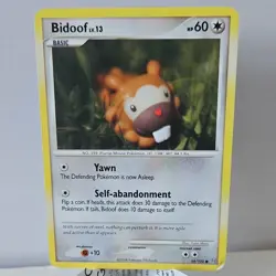 The Pokemon Company Bidoof Stormfront Regular Creature Common 54/100 HP60 2008 - Image 1
