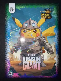 The Iron Giant Cosplay (Pikachu) #165 - Holo - Pokemon - Electric - Image 1