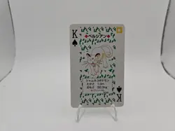 1996 Pokemon Playing Cards Persian King of Spades Green Deck Japanese #053 - Image 1