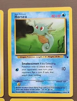 Pokemon Lot 4 Cards Krabby 51/62, Horsea 49/62, Omanyte 52/62, Goldeen 53/64 - Image 3