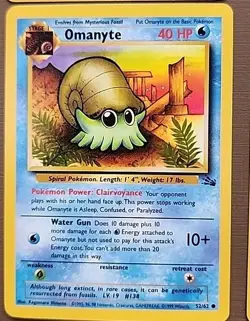Pokemon Lot 4 Cards Krabby 51/62, Horsea 49/62, Omanyte 52/62, Goldeen 53/64 - Image 4