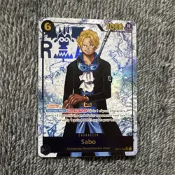Namco One Piece Card Game Sabo OP13-120 Carrying on His Will Secret Rare Foil - Image 1