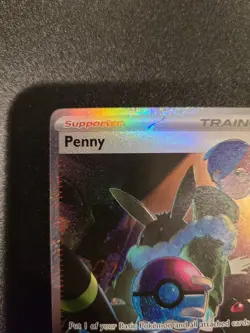 Penny 239/091 Special Illustration Rare Paldean Fates Pokemon Card TCG - LP - Image 5