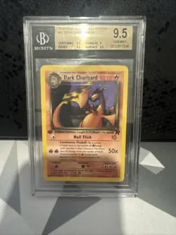 Dark Charizard 21/82 1st Edition Non Holo Rare Team Rocket Pokemon Card WOTC NM - Image 1