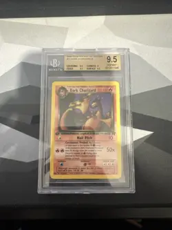 Dark Charizard 21/82 1st Edition Non Holo Rare Team Rocket Pokemon Card WOTC NM - Image 2