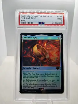 2023 MAGIC THE GATHERING LTR THE ONE RING FOIL #246 PSA 9 LORD OF THE RINGS WOTC - Image 1