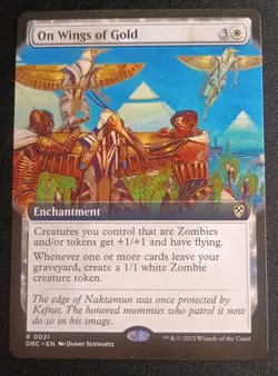 MTG Aetherdrift - On Wings of Gold - Extended Art Rare - Image 1