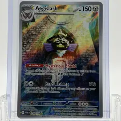 Pokemon TCG Paradox Rift Aegislash #210/182 Illustration Rare NM - Image 1