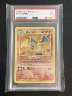 Pokemon TCG Charizard Holo Rare Card 003/034 CLC Classic Collection 2023 PSA 9 - Image 5