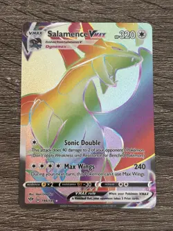 Pokemon TCG Salamence VMAX 194/189 Rainbow Secret Rare Darkness Ablaze NM - Image 1