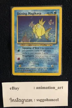 Pokemon TCG Shining Magikarp MP-HP Neo Revelation 66/64 ITALIAN - Image 1