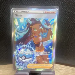 Pokemon Nessa TG27/TG30 Lost Origin Trainer Gallery Full Art Ultra Rare Holo - Image 1