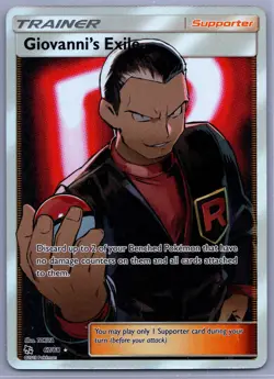 Giovanni's Exile (Full Art) Ultra Rare Hidden Fates 67/68 NM - Pokemon TCG - Image 1