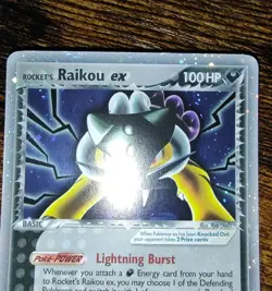 Rocket's Raikou Ex 108/107 Secret Rare Ultra Rare Pokemon Ex Deoxys - Image 2