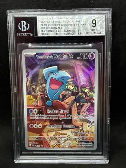 2025 Team Rocket's Wobbuffet Destined Rivals Pokemon Center ETB Stamped bgs 9 - Image 1
