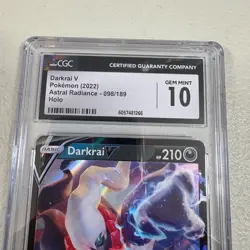 Pokemon 2022 Astral Radiance DAKRAI V 98/189 Holo CGC 10 GEM MINT - Image 4