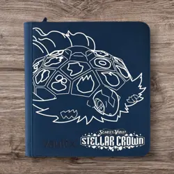 Vault X 12 pocket Exo Tec Zip Binder - Royal Blue - Pokemon - Stellar Crown - Image 1
