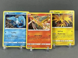 Pokemon Moltres 021/172 Zapdos 048/185 Articuno 036/195 Cosmos Holo Promo Lot NM - Image 1