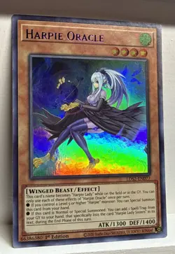 Harpie Oracle LDS2-EN077 - Ultra Rare (Purple) 1st Edition NM Yugioh - Image 1