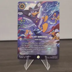 Disney Lorcana Let's Get Dangerous Darkwing Duck 240/204 Enchanted Foil NM - Image 1