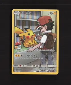 Pikachu 241/236 Cosmic Eclipse Full Art Secret Rare Holo Pokemon Card MP - Image 1