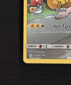 Pikachu 241/236 Cosmic Eclipse Full Art Secret Rare Holo Pokemon Card MP - Image 5