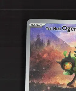 Teal Mask Ogerpon SVP123 Full Art Black Star Promo Holo Pokemon Card NM - Image 3