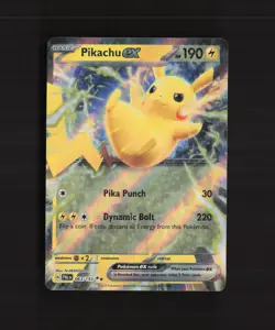 Pikachu ex 063/193 Paldea Evolved Ultra Rare Holo Pokemon Card LP+ - Image 1