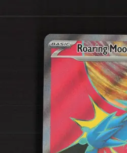 Roaring Moon ex 229/182 Paradox Rift Full Art Ultra Rare Holo Pokemon Card NM - Image 3
