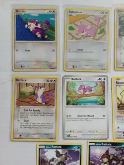Pokemon Cards Bundle Kanto 151 Pokedex Mixed Sets Rattata Raticate Collection - Image 2