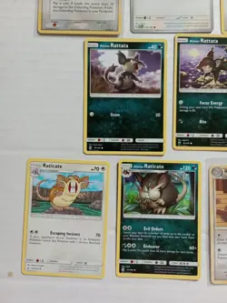 Pokemon Cards Bundle Kanto 151 Pokedex Mixed Sets Rattata Raticate Collection - Image 4