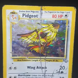 Pidgeot 8/64 Holo Rare Jungle Unl Vintage WOTC TCG Pokemon Card ALT - Image 2