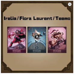 NEW Riftbound TCG League Of Legends Irelia, Fiora, Teemo Card Sleeves 50 ct x1 - Image 1